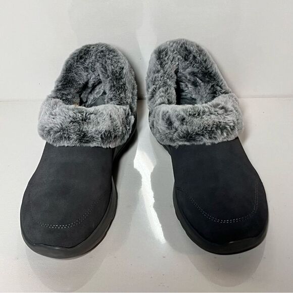 Skechers On-the-GO Joy Cozy Catch Suede and Faux Fur Slip-Ons - Picture 5 of 8